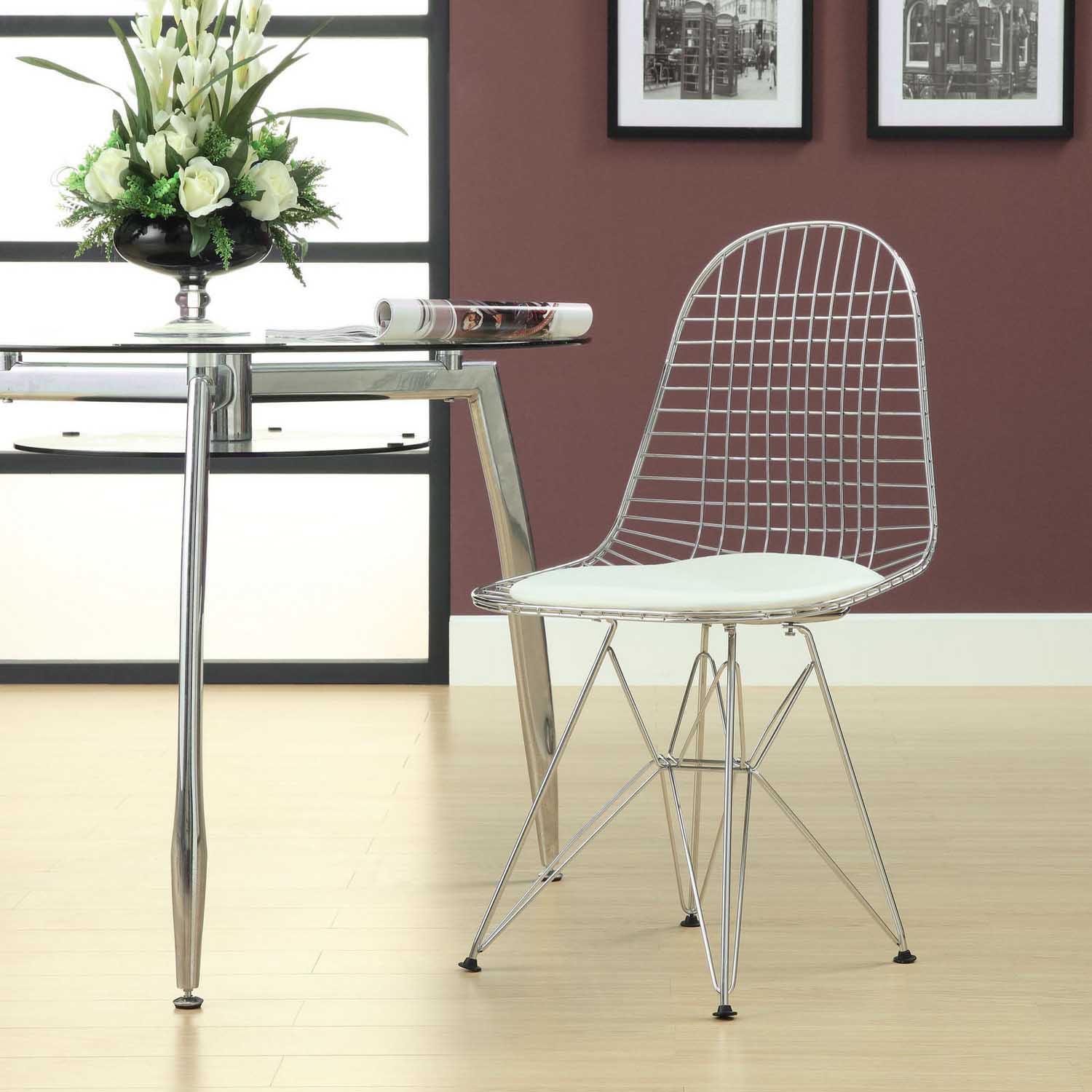Modway Tower Dining Side Chair - White