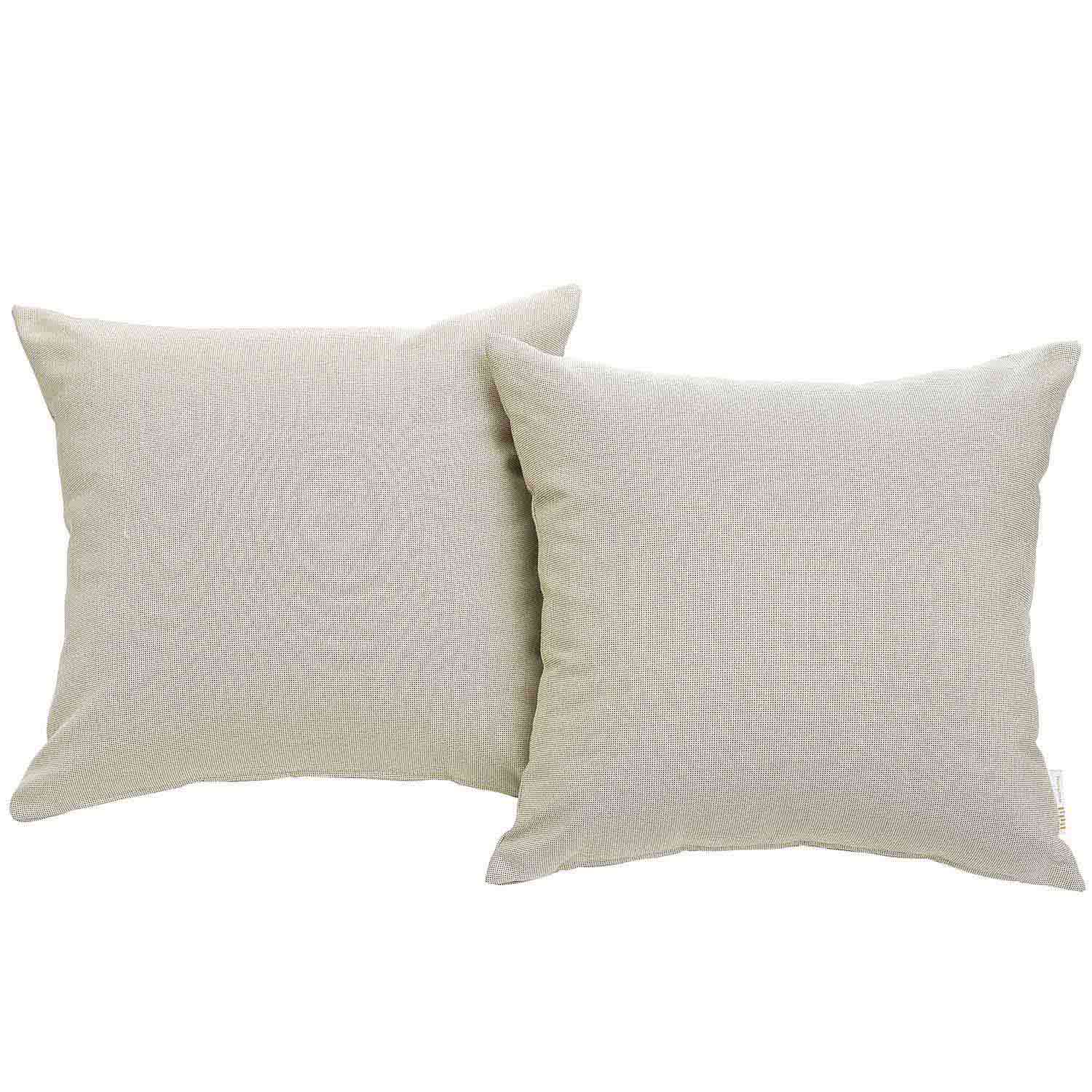 Modway Convene Two Piece Outdoor Patio Pillow Set - Beige