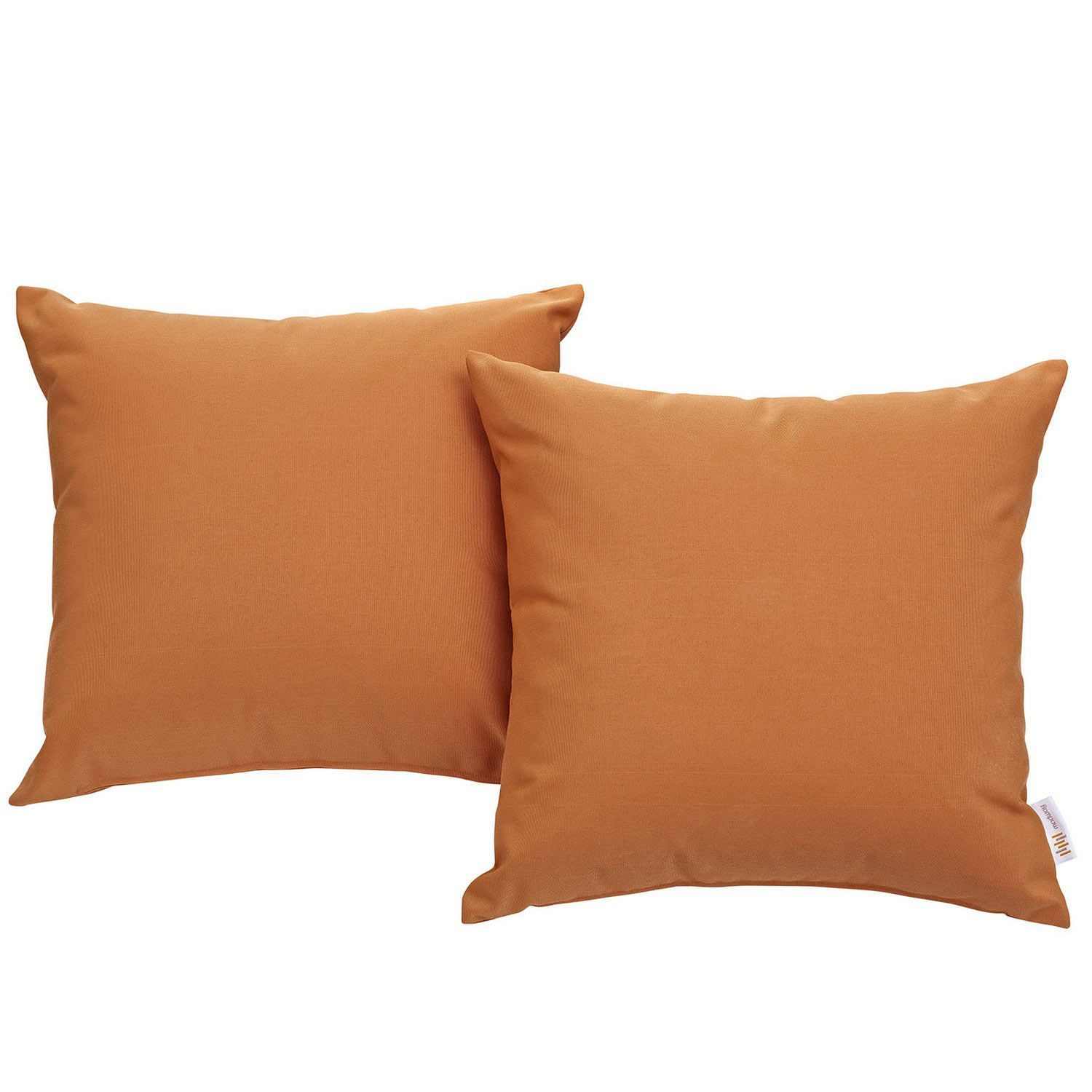 Modway Convene Two Piece Outdoor Patio Pillow Set - Orange