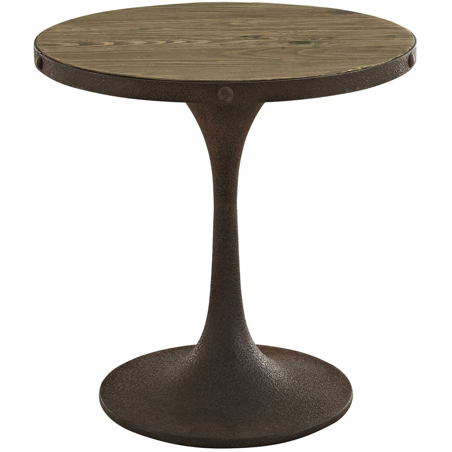 Modway Drive Wood Top Side Table - Brown