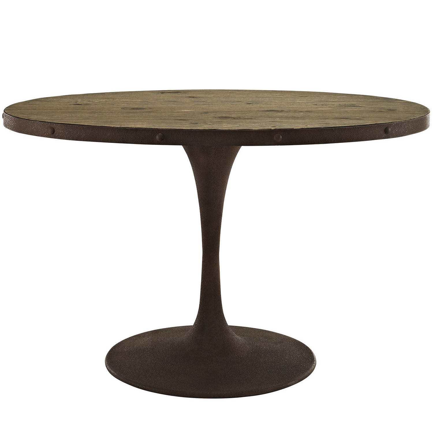 Modway Drive 47-inch Oval Wood Top Dining Table - Brown