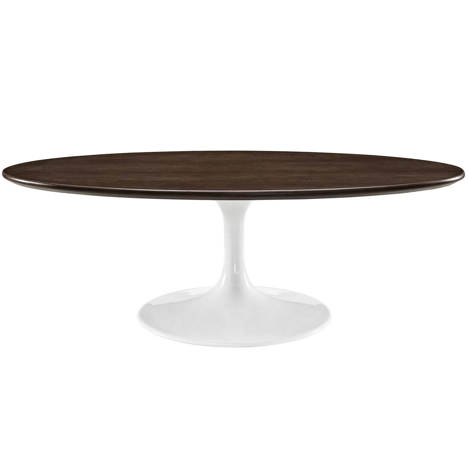 Modway Lippa 48 Inch Oval Shaped Walnut Coffee Table Walnut Mw Eei 2020 Wal At 5782