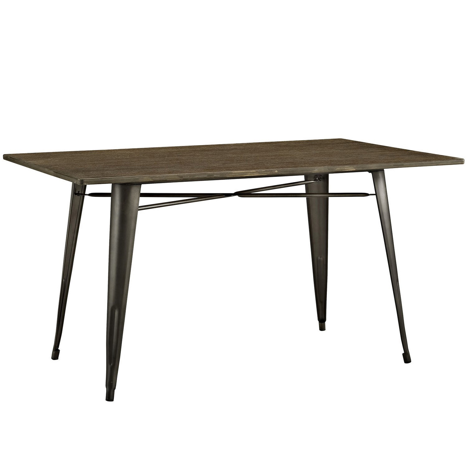 Modway Alacrity 59-inch Rectangle Wood Dining Table - Brown