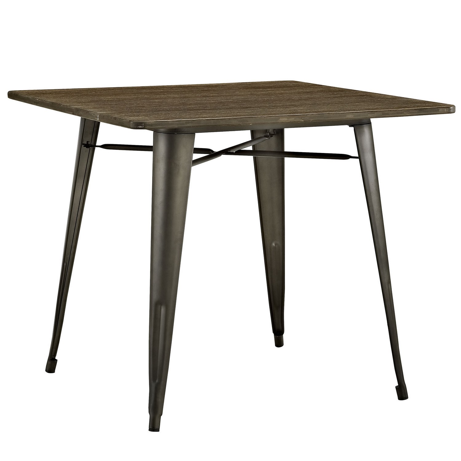 Modway Alacrity 36-inch Square Wood Dining Table - Brown