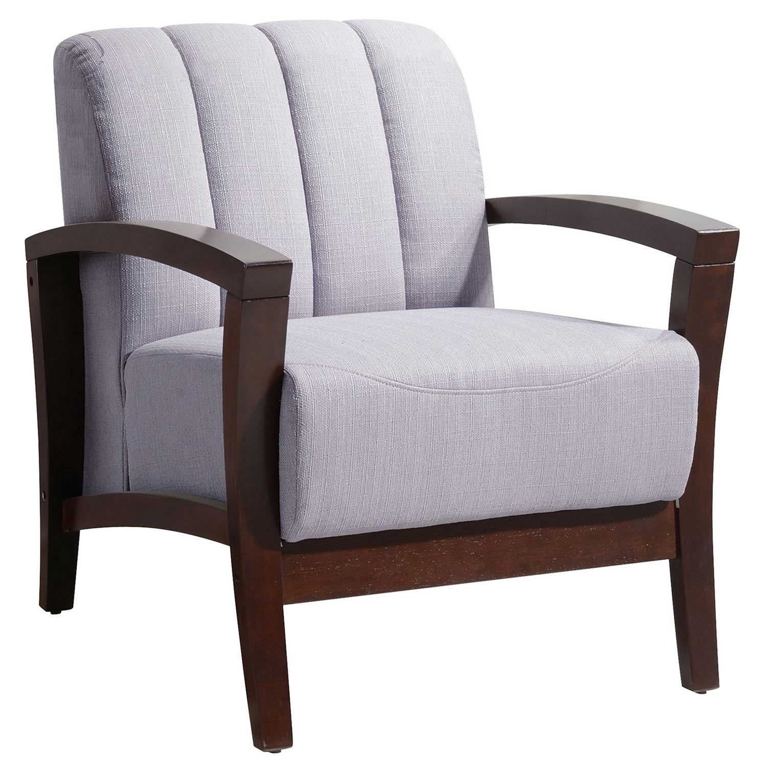 Modway Enamor Fabric Arm Chair - Walnut Gray