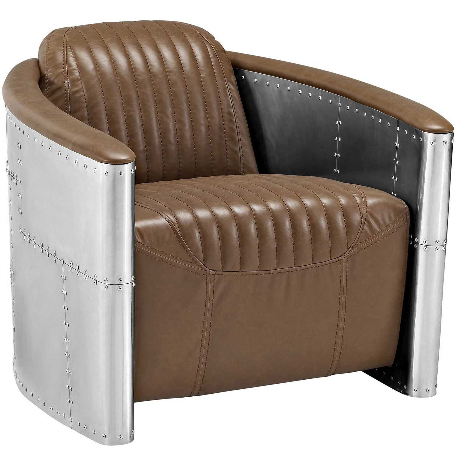 Modway Visibility Lounge Chair - Brown