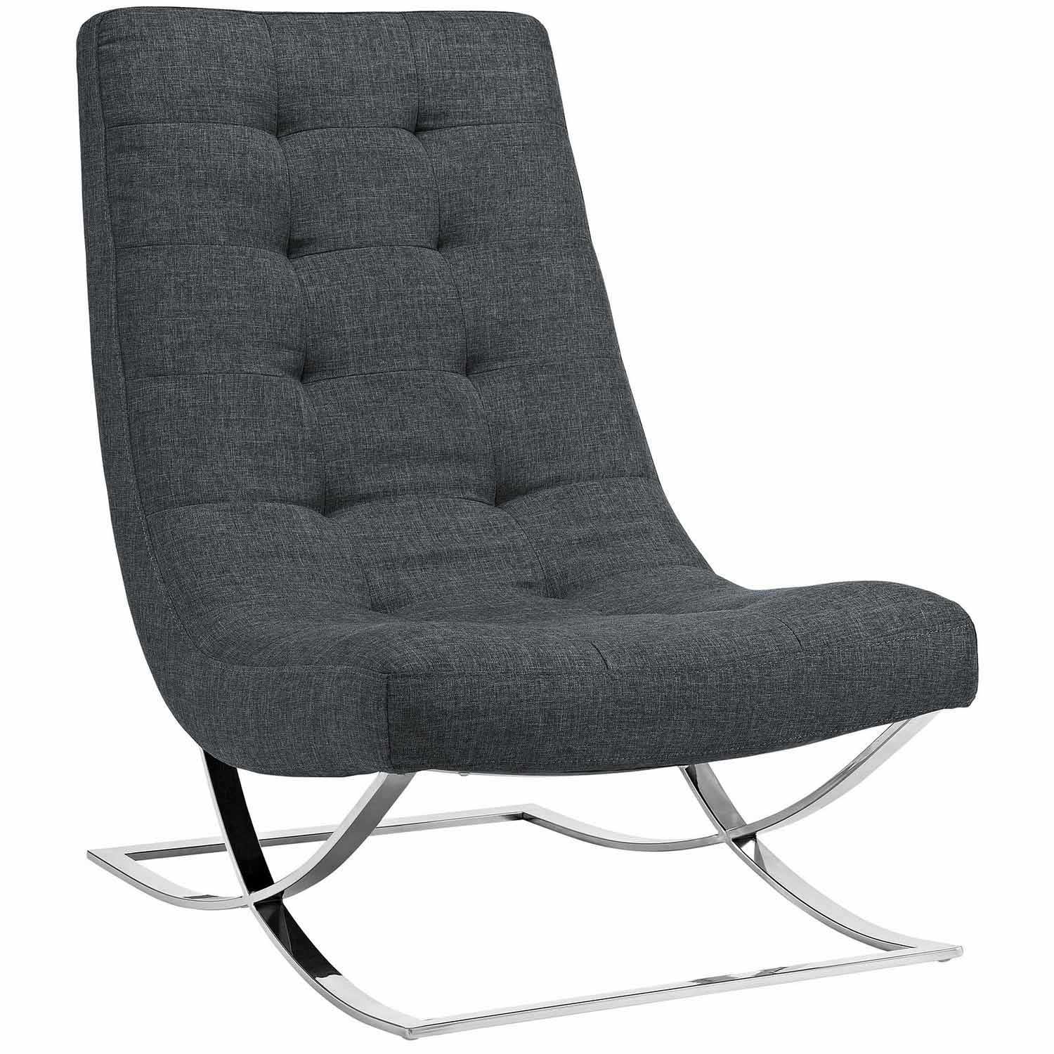 Modway Slope Fabric Lounge Chair - Gray