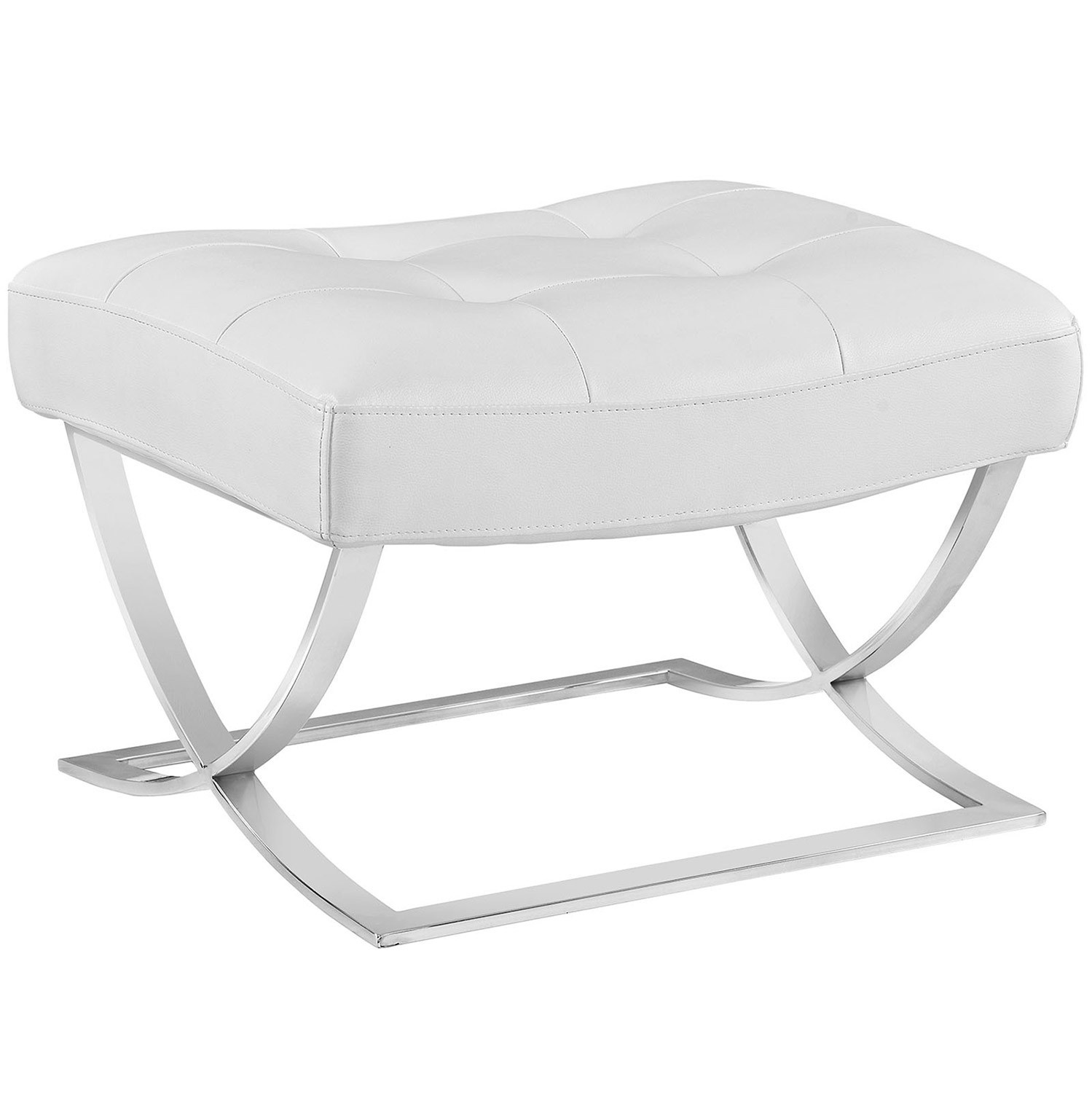 Modway Slope Ottoman - White