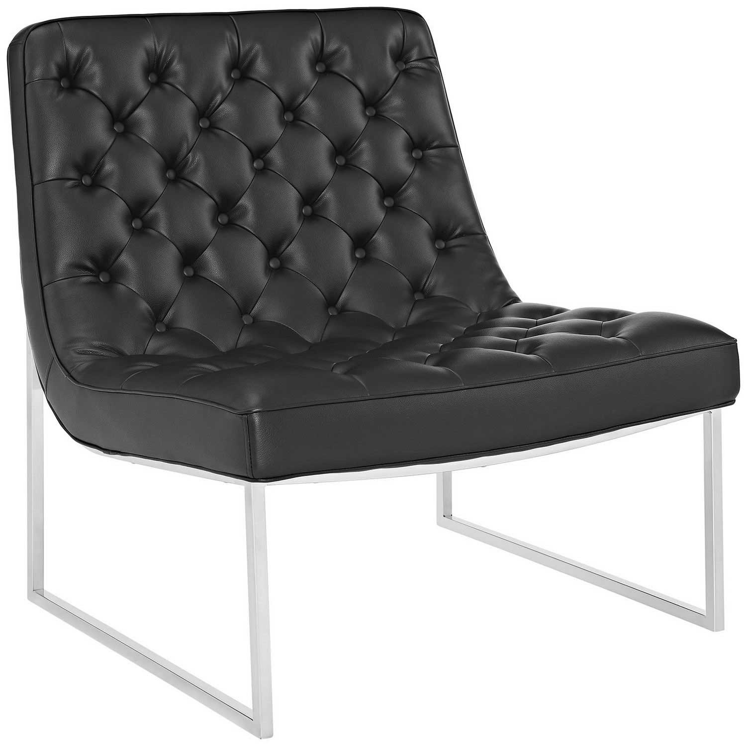 Modway Ibiza Memory Foam Lounge Chair - Black