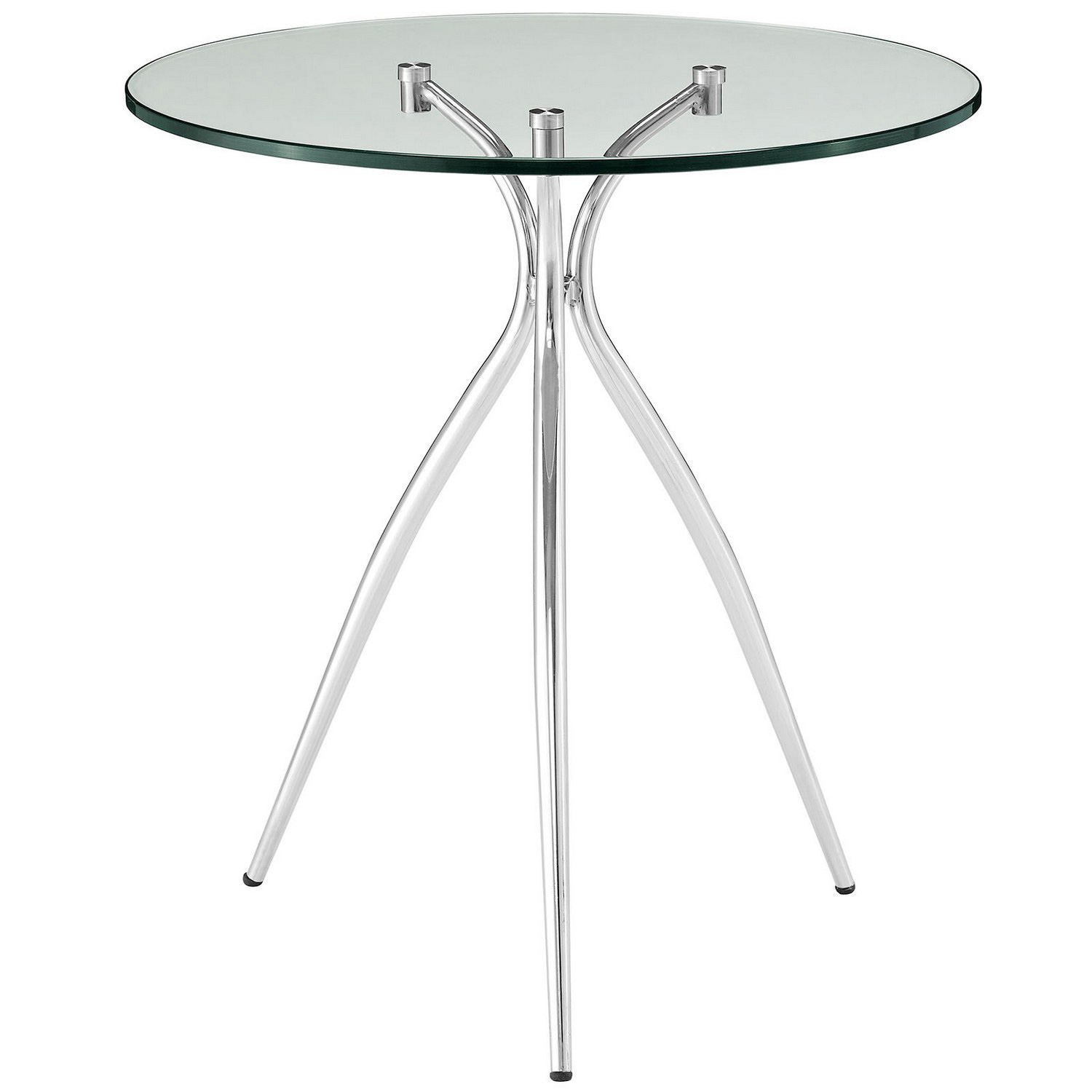 Modway Moxy Glass Top Side Table - Clear