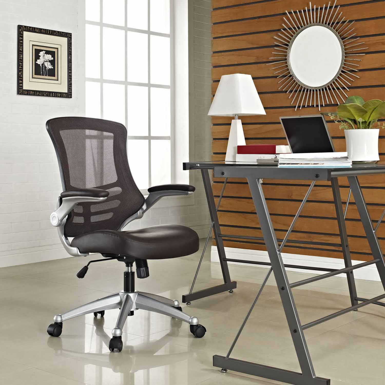 Modway Attainment Office Chair - Brown