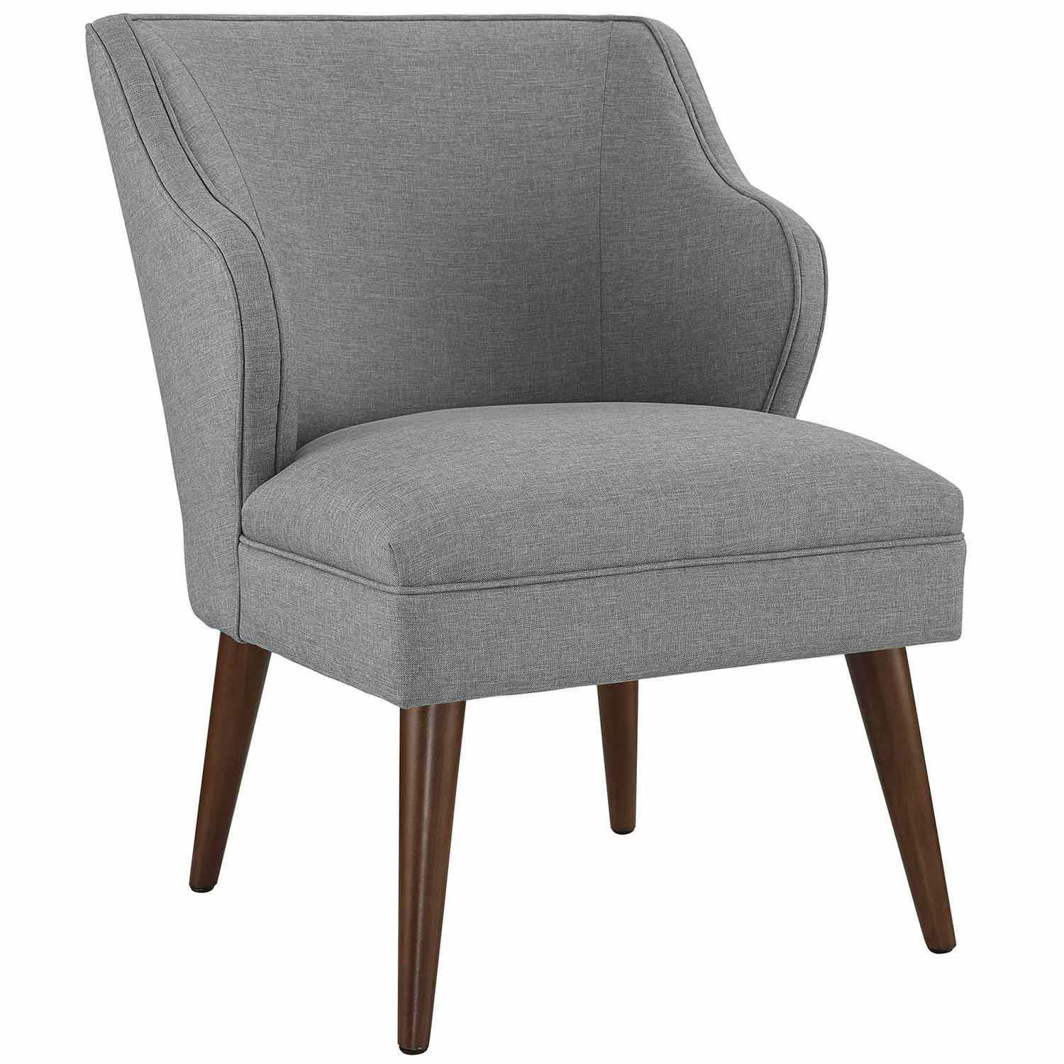 Modway Swell Fabric Arm Chair - Light Gray