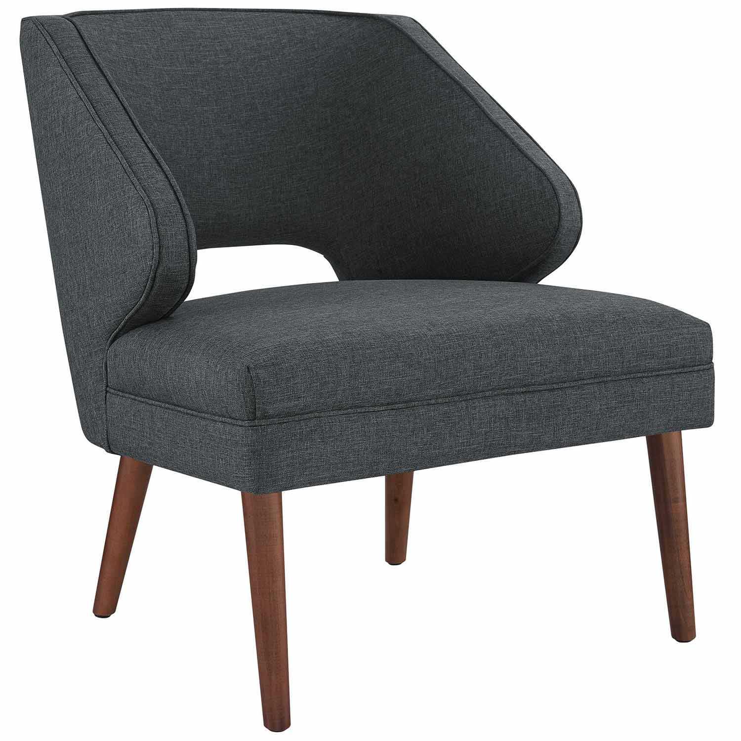 Modway Dock Fabric Arm Chair - Gray