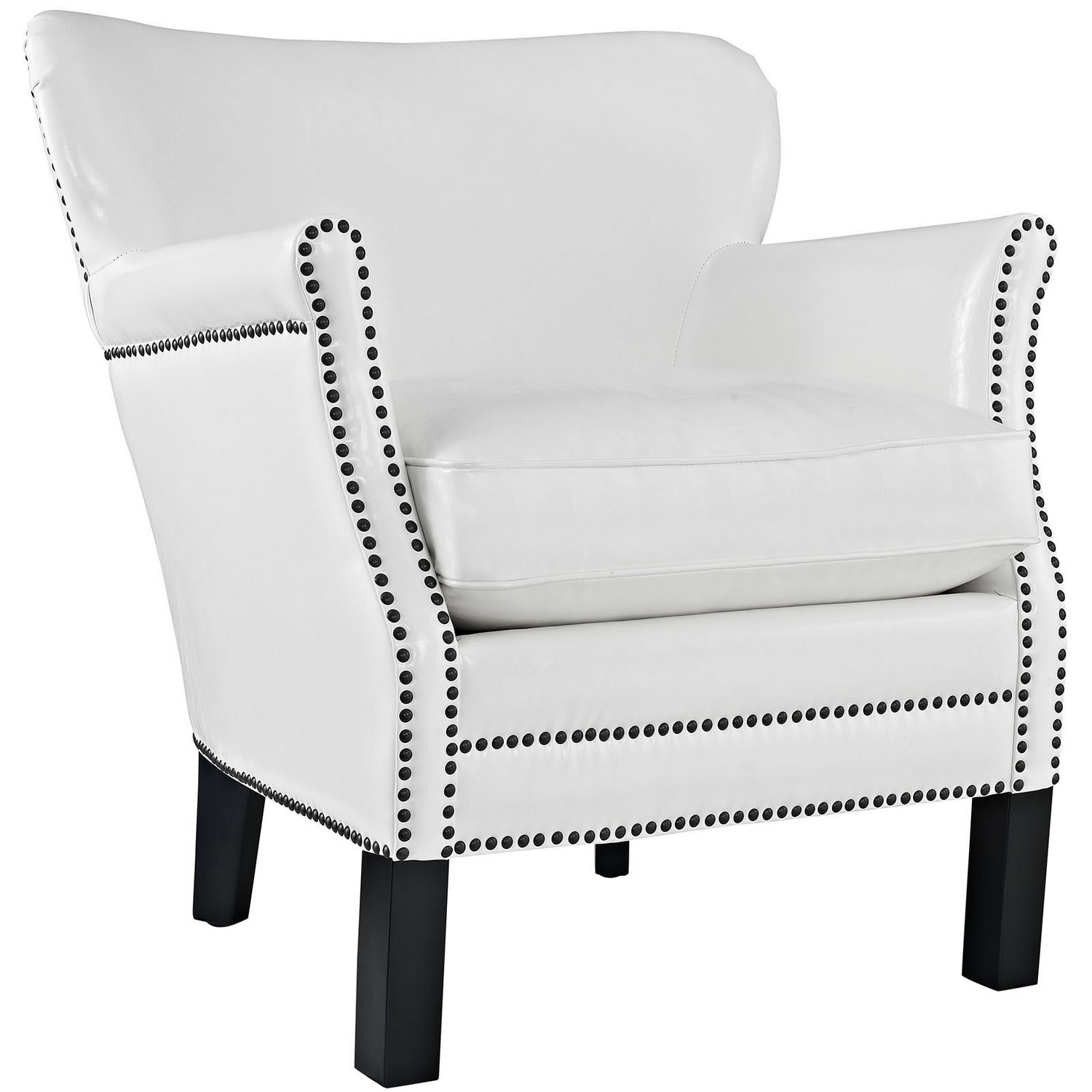 Modway Key Arm Chair - White