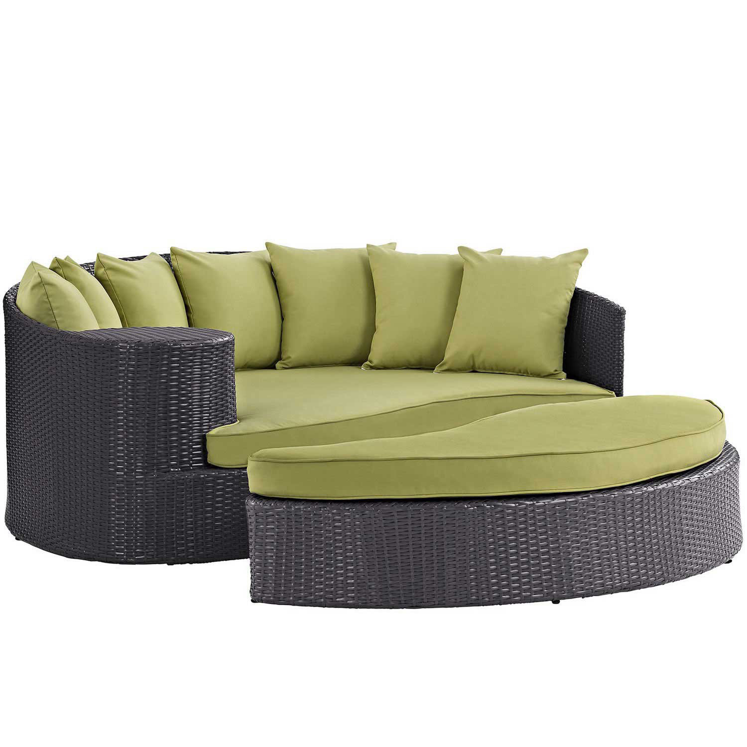 Modway Convene Outdoor Patio Daybed - Espresso Peridot