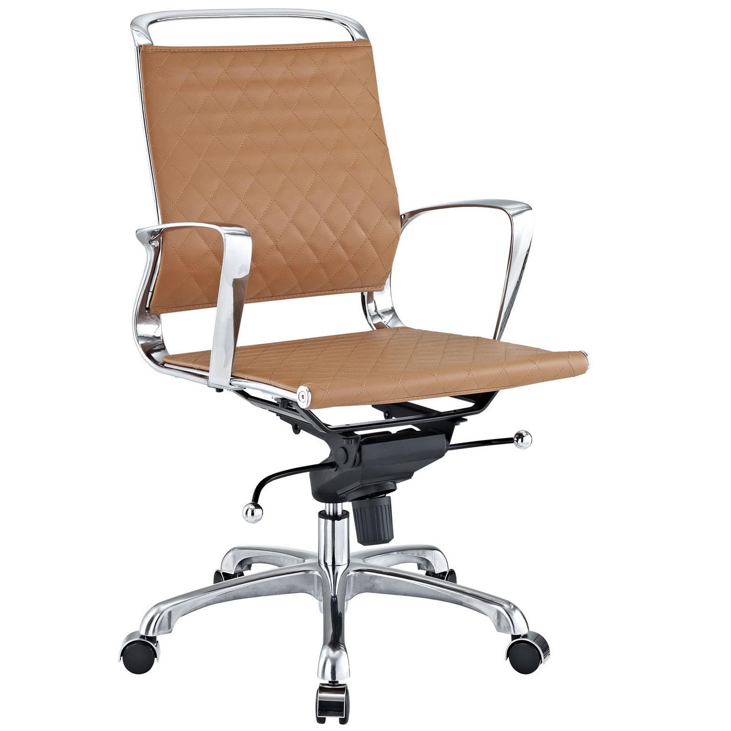 Modway Vibe Mid Back Office Chair - Tan