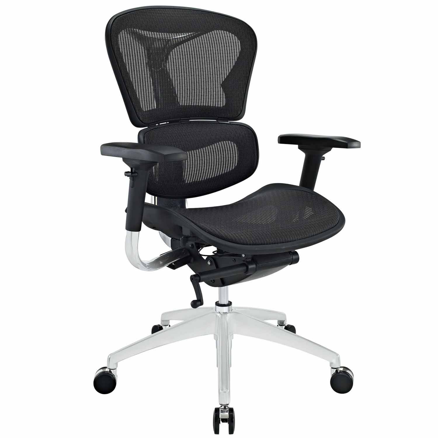 Modway Lift Mid Back Office Chair - Black