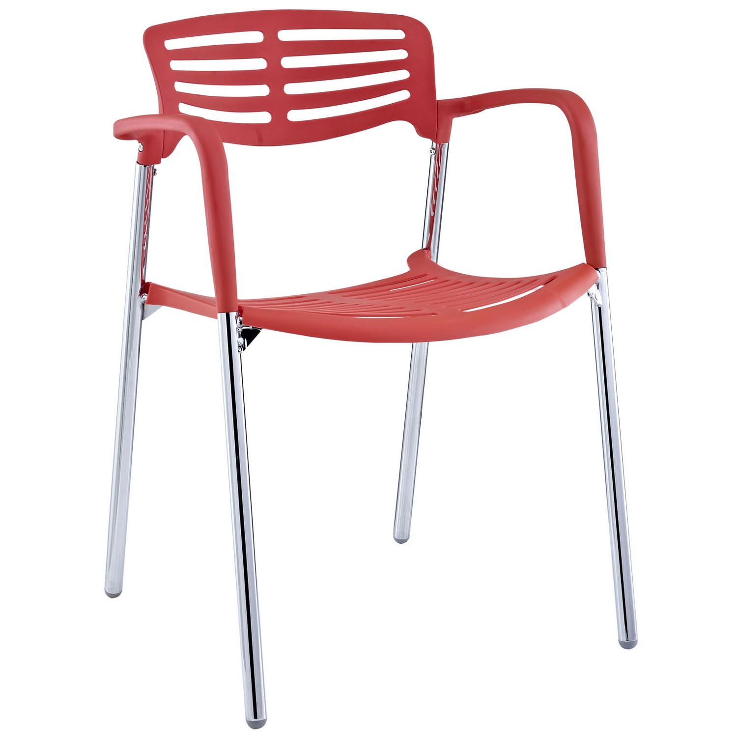 Modway Fleet Stacking Chair - Red