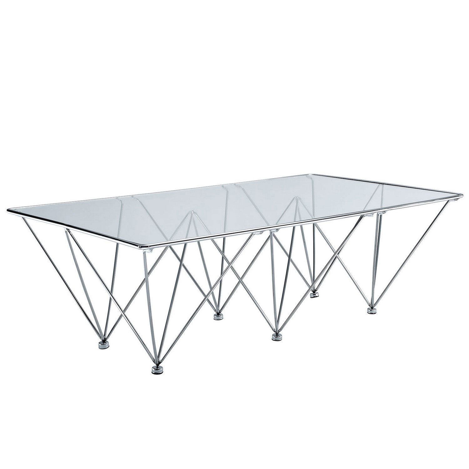Modway Prism Rectangle Coffee Table - Clear