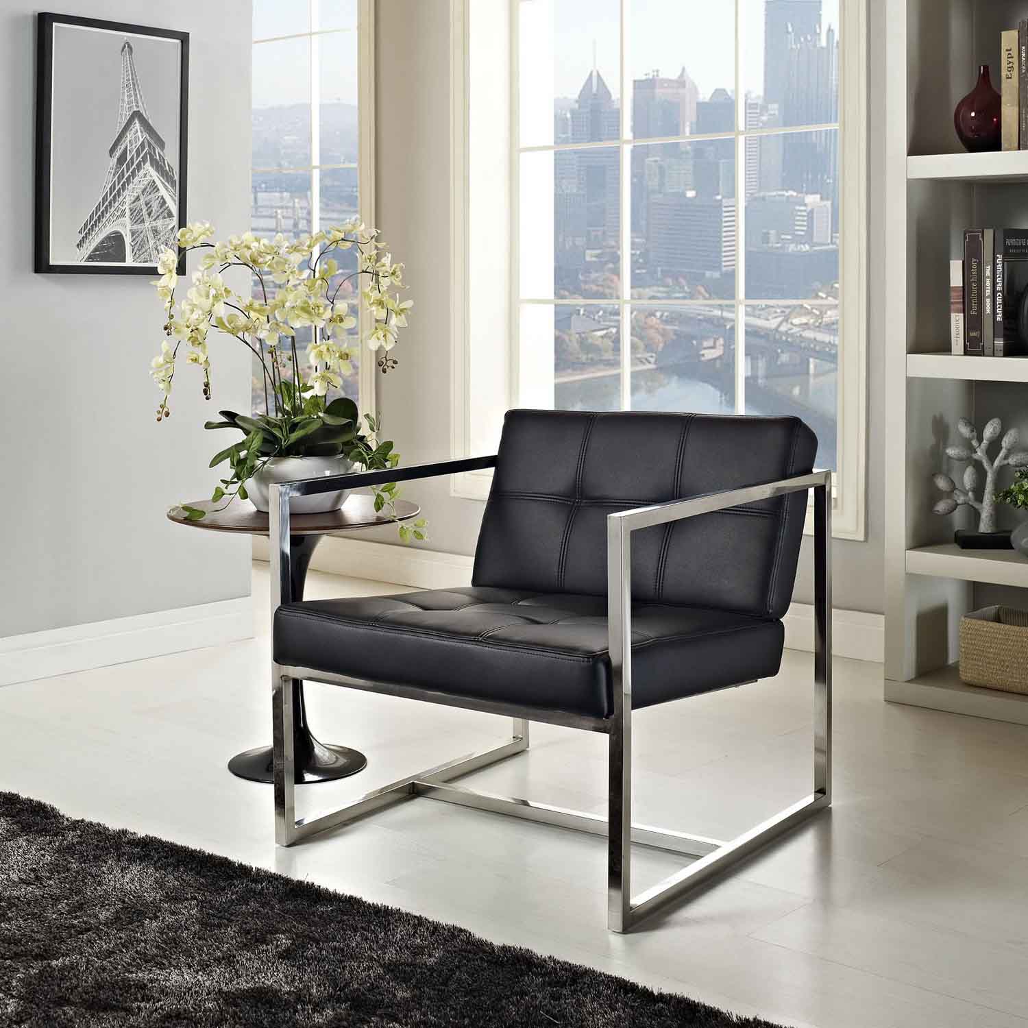 Modway Hover Lounge Chair - Black