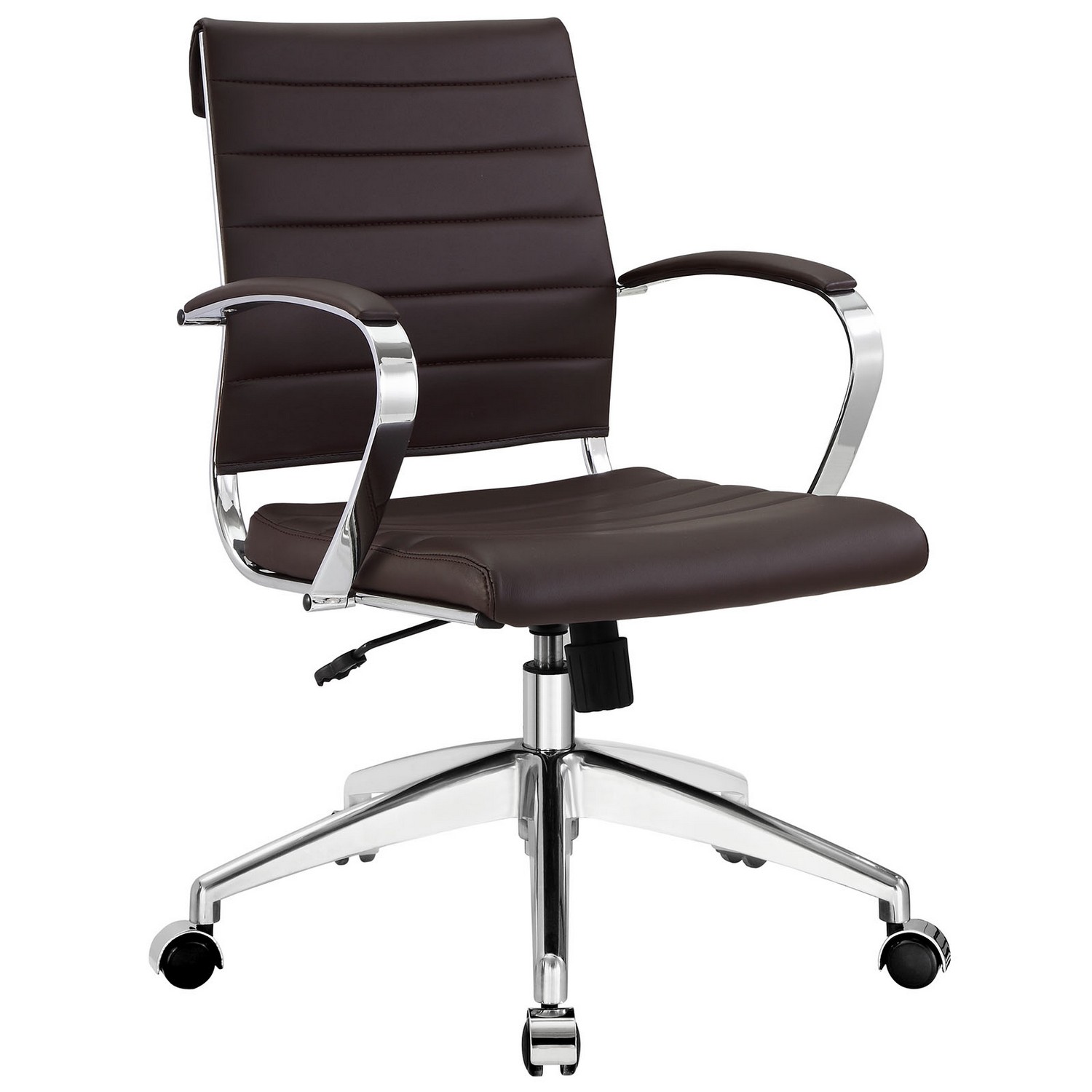 Modway Jive Mid Back Office Chair - Brown