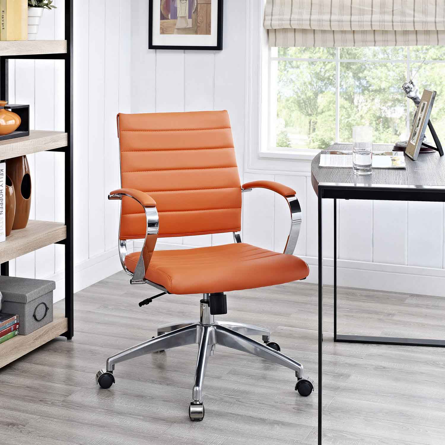 Modway Jive Mid Back Office Chair - Orange