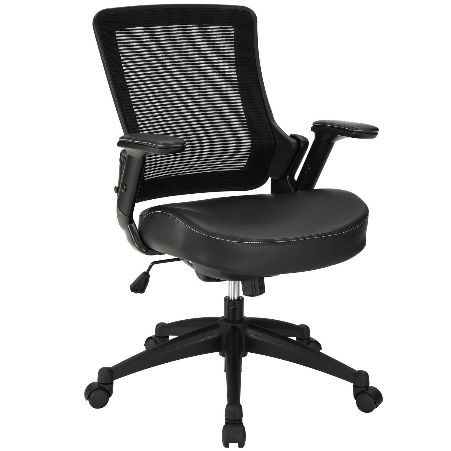 Modway Aspire Vinyl Office Chair - Black