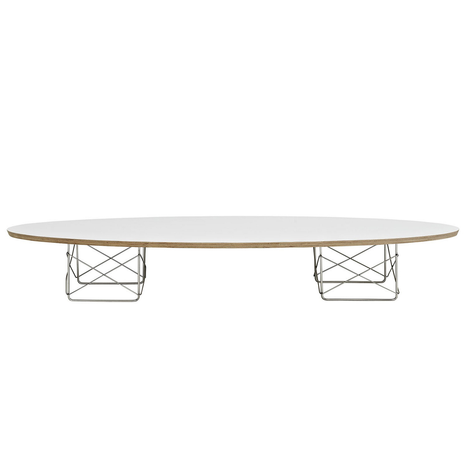 Modway Surfboard Coffee Table - White