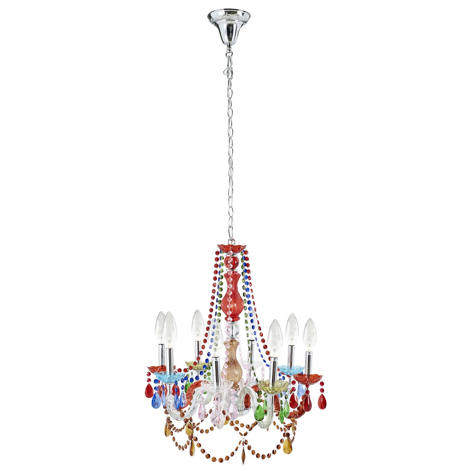 Modway Palace Acrylic Chandelier - Multicolored