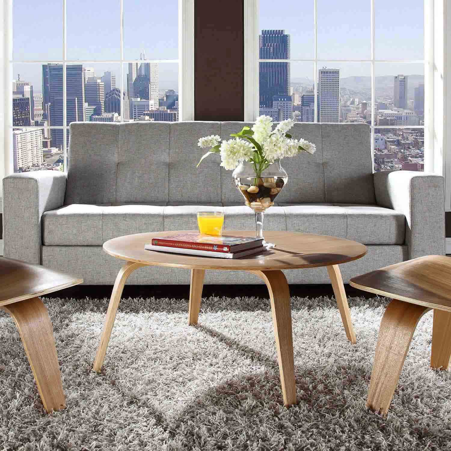 Modway Plywood Coffee Table - Natural