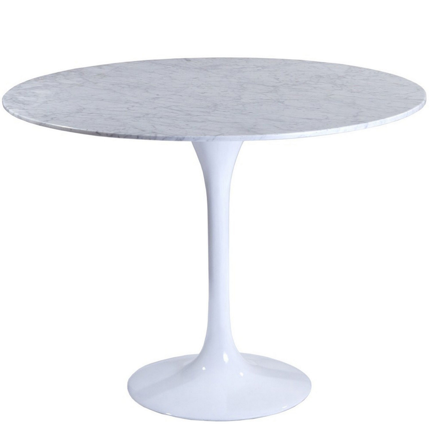 Modway Lippa 36 Marble Dining Table - White