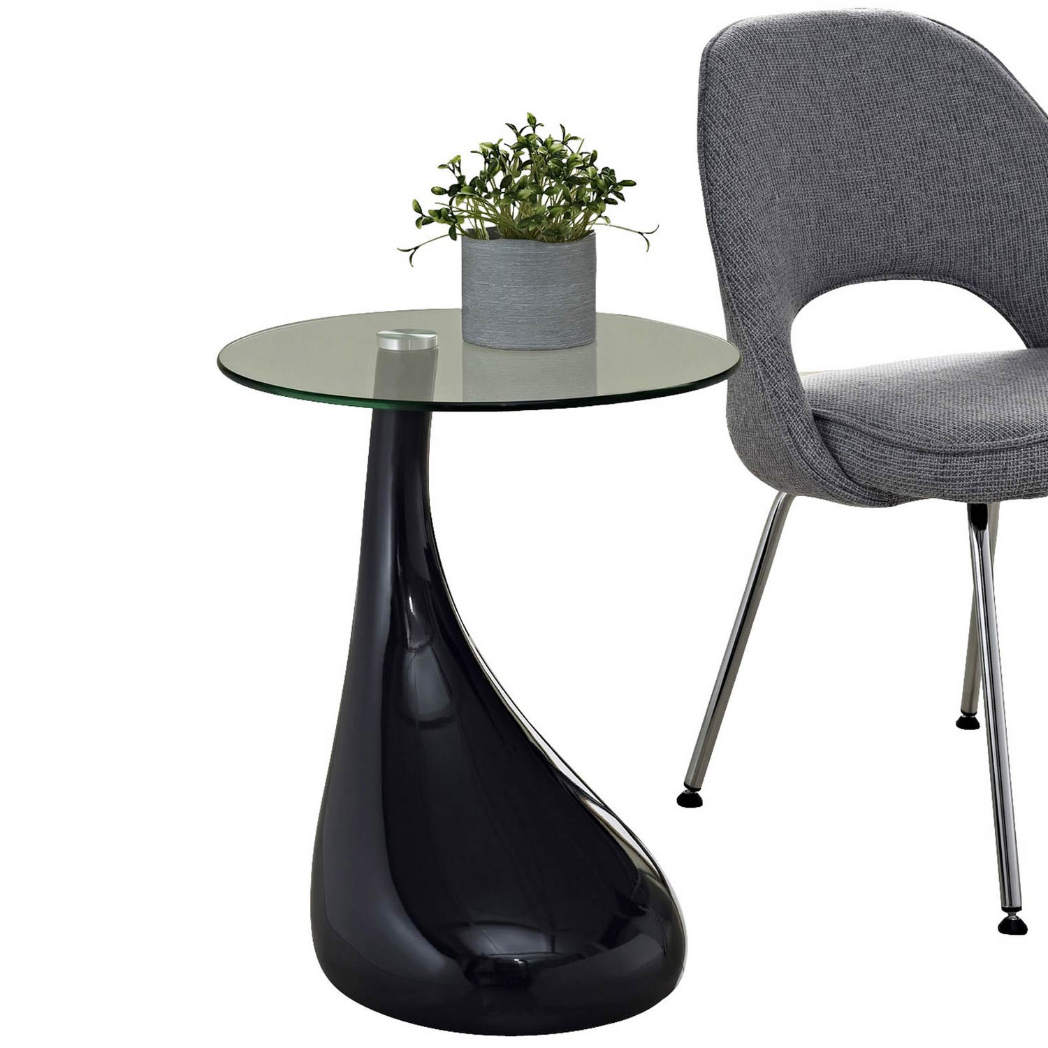 Modway Teardrop Side Table - Black