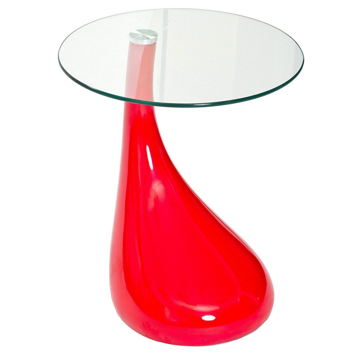 Modway Teardrop Side Table - Red