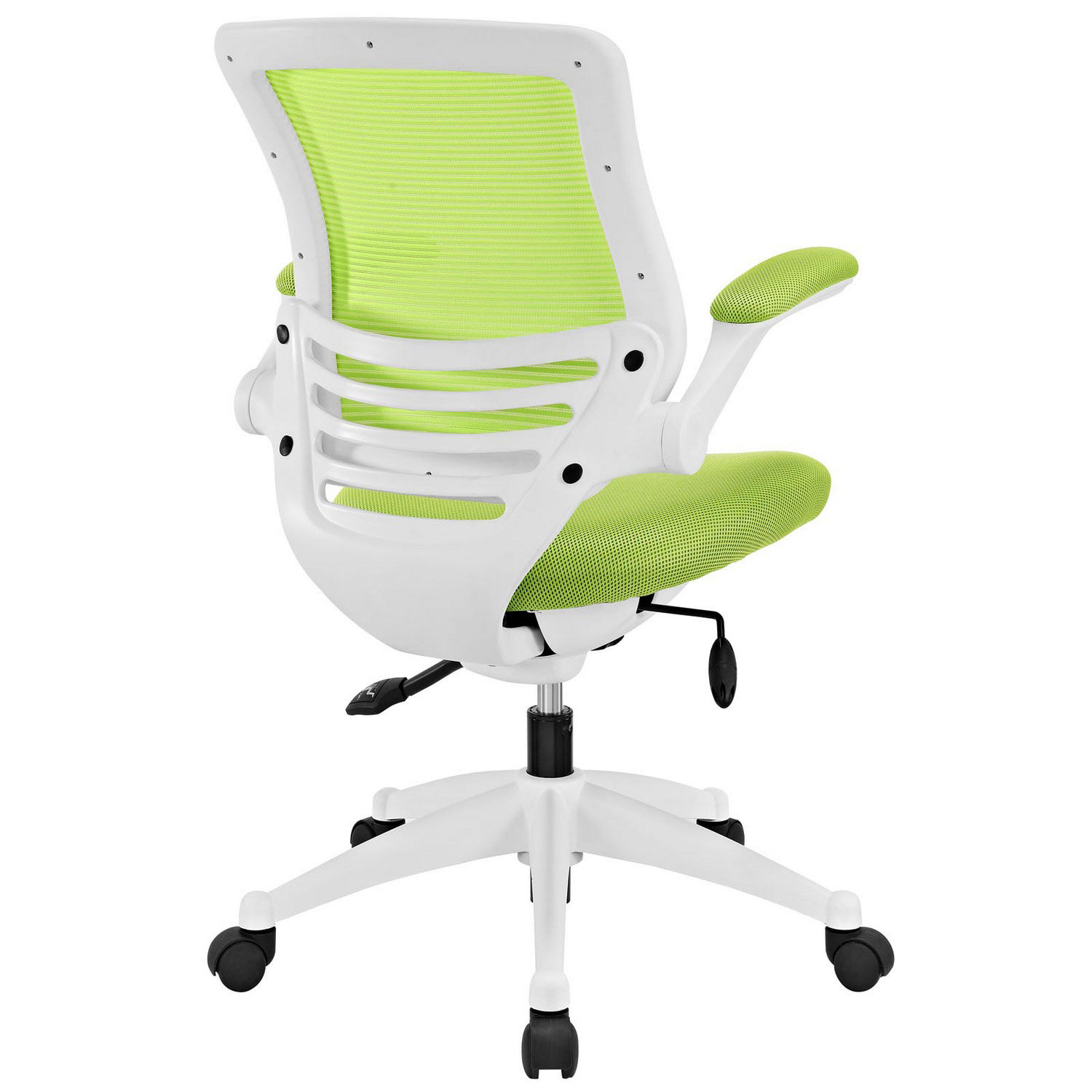 Modway Edge White Base Office Chair - Green