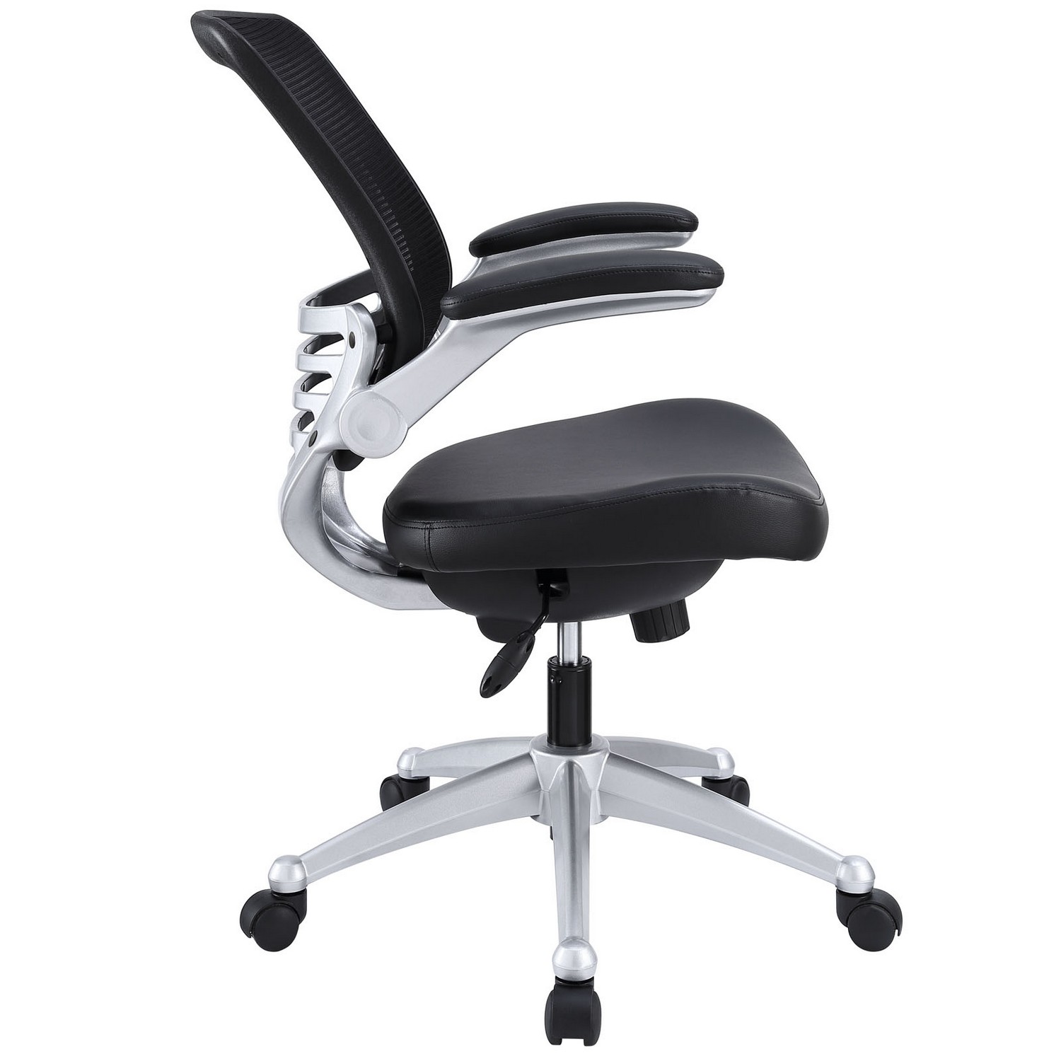 Modway Edge Leather Office Chair - Black