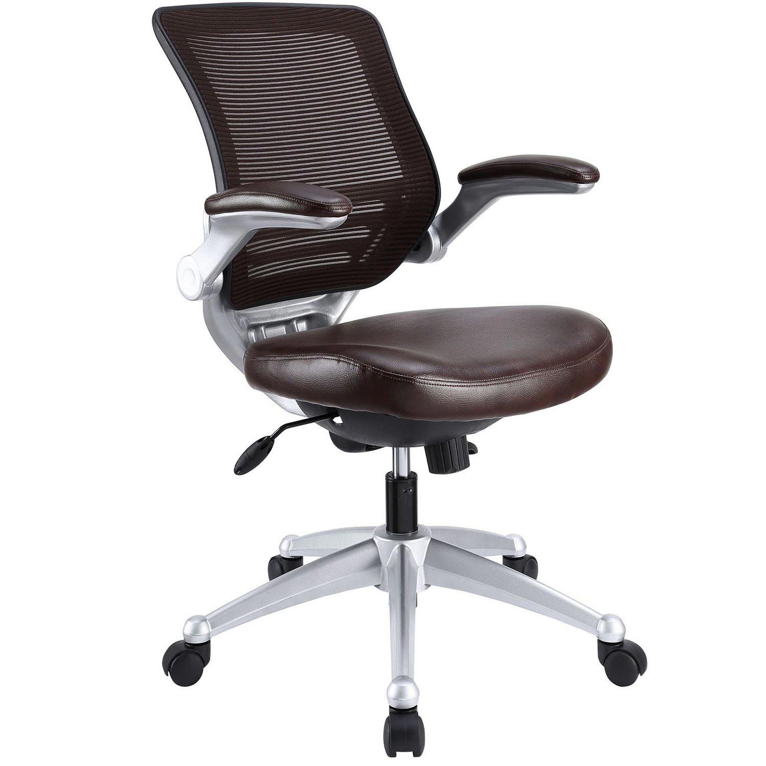 Modway Edge Leather Office Chair - Brown