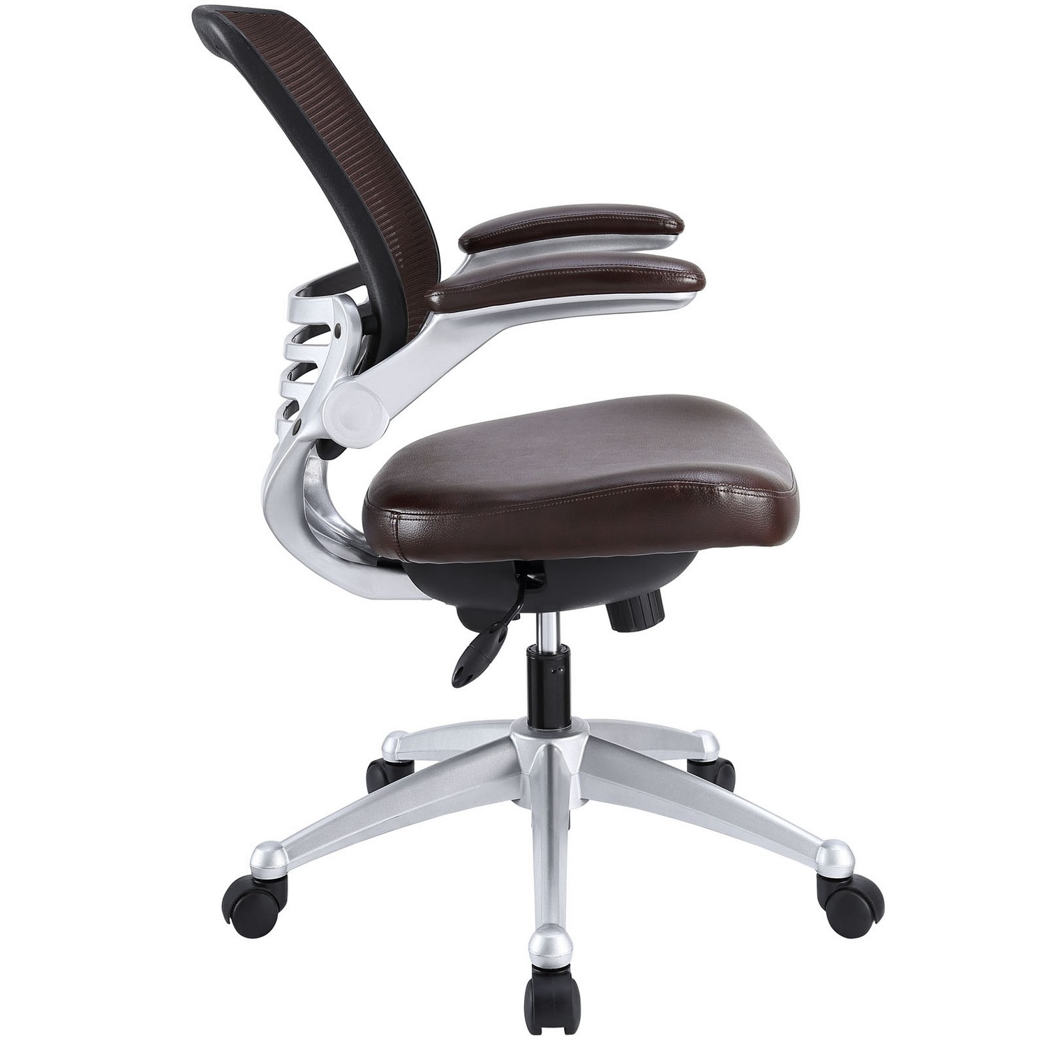 Modway Edge Leather Office Chair - Brown