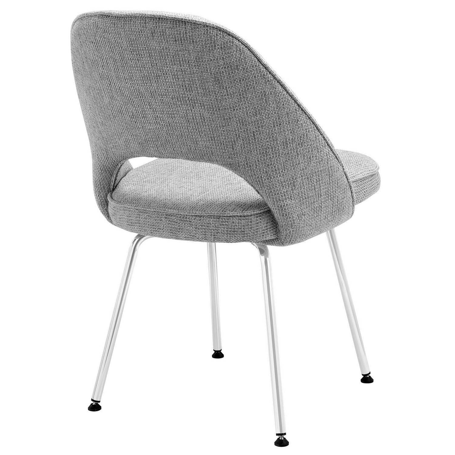 Modway Cordelia Dining Fabric Side Chair - Light Gray