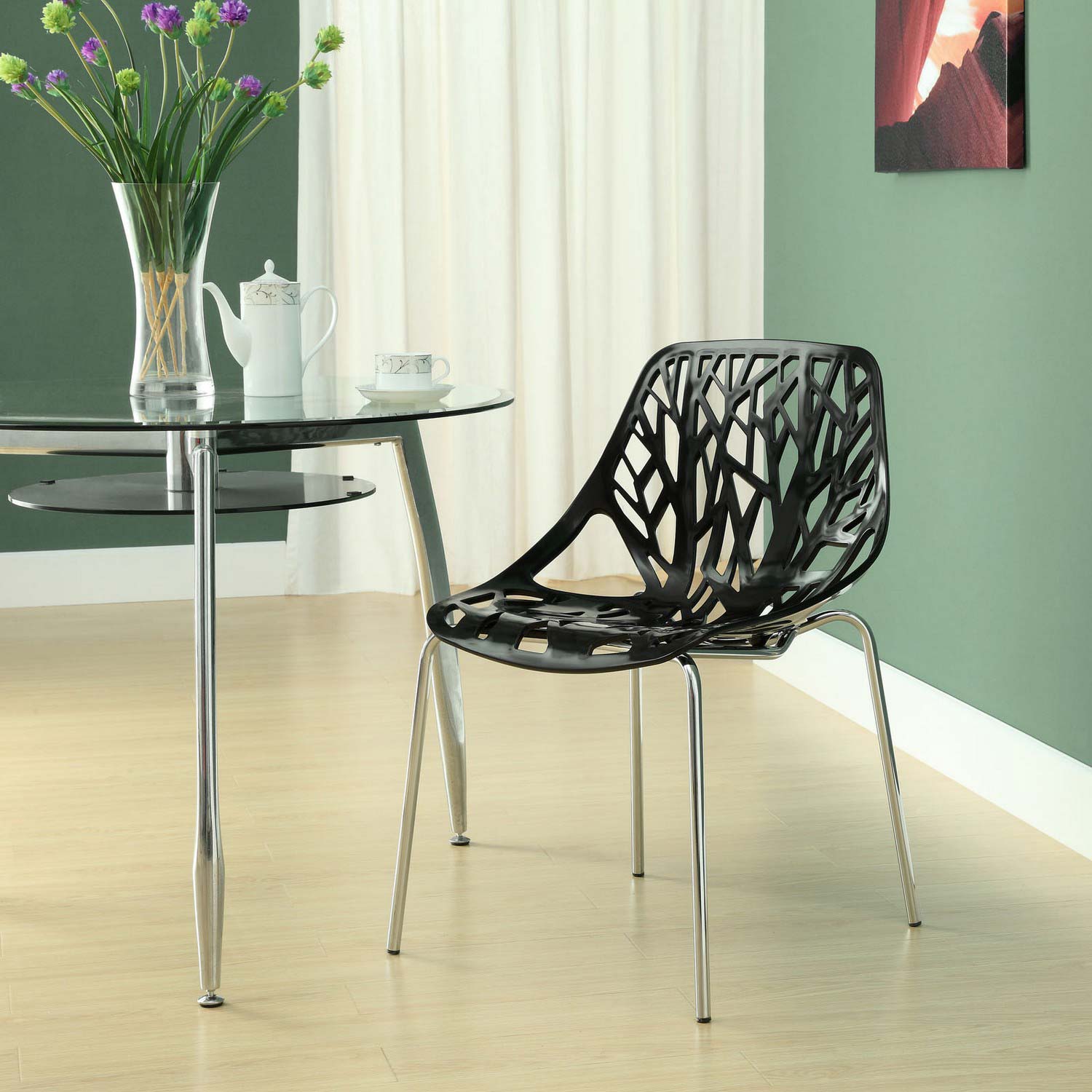 Modway Stencil Dining Side Chair - Black