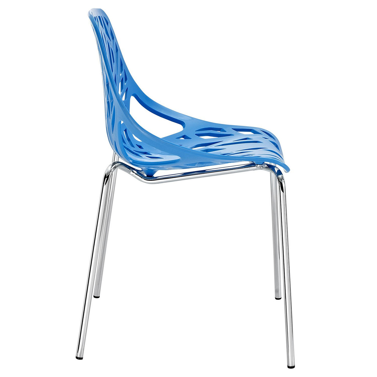 Modway Stencil Dining Side Chair - Blue