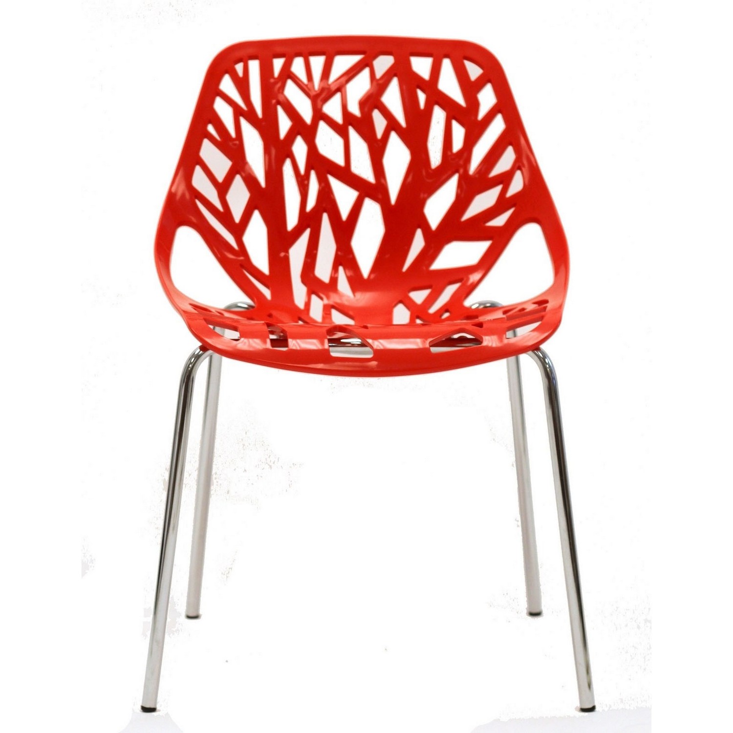 Modway Stencil Dining Side Chair - Red