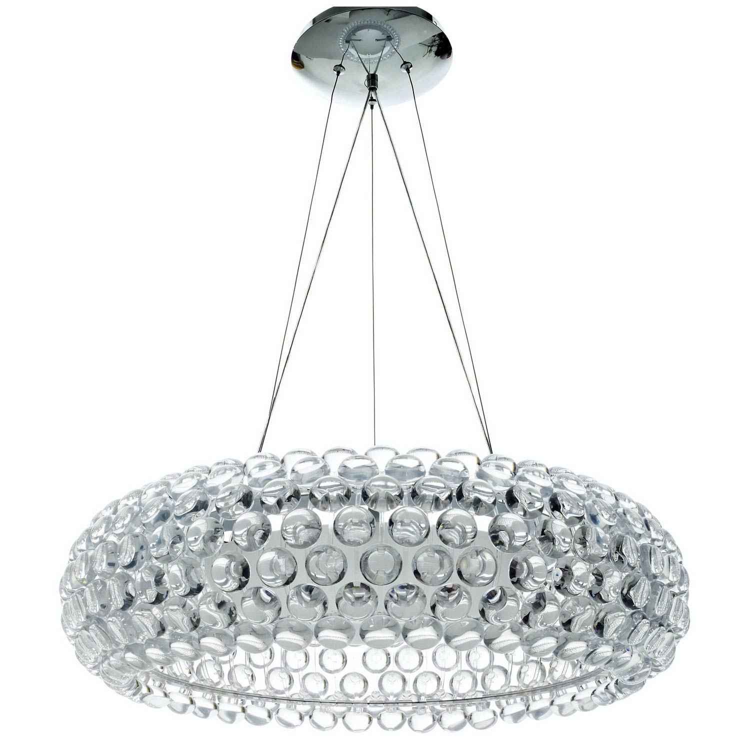 Modway Halo 25 Chandelier - Clear