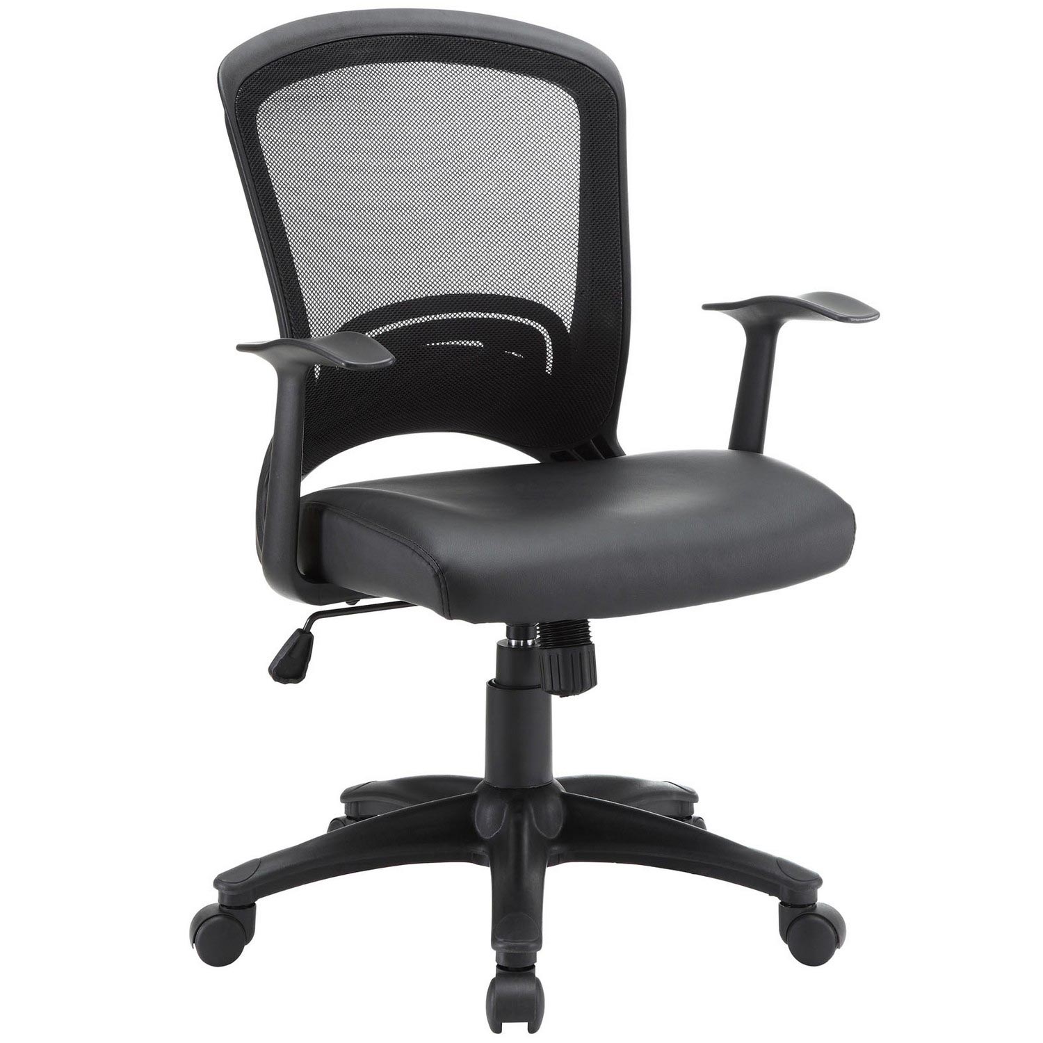 Modway Pulse Vinyl Office Chair - Black