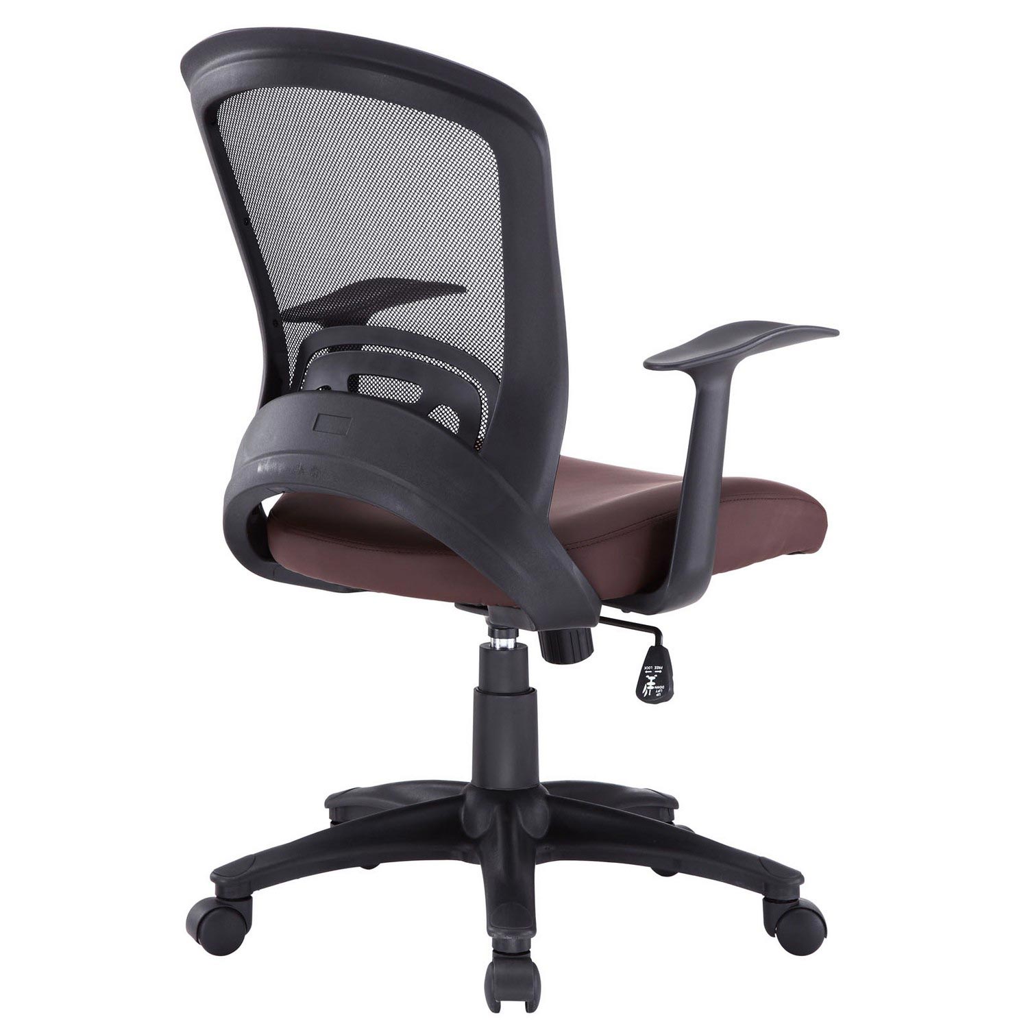 Modway Pulse Vinyl Office Chair - Brown