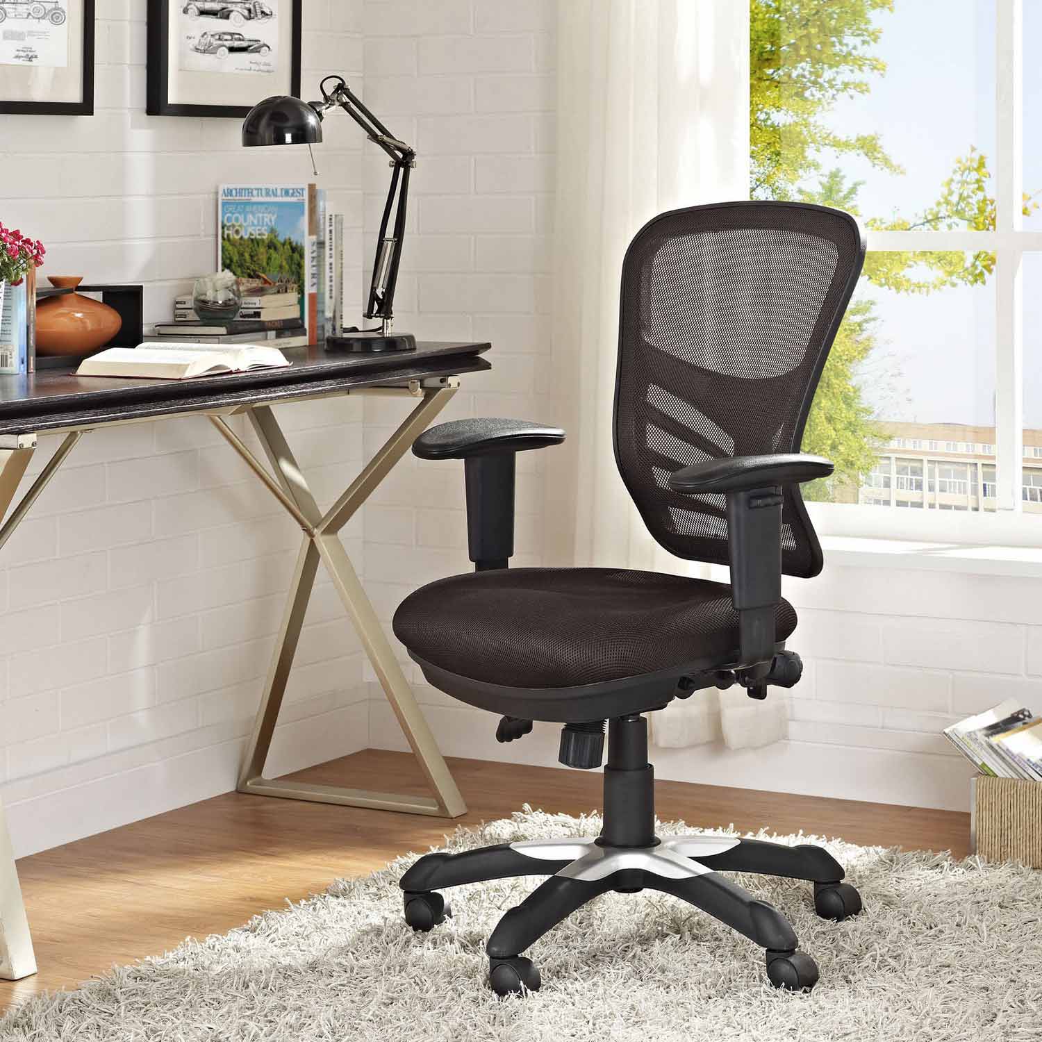 Modway Articulate Mesh Office Chair - Brown