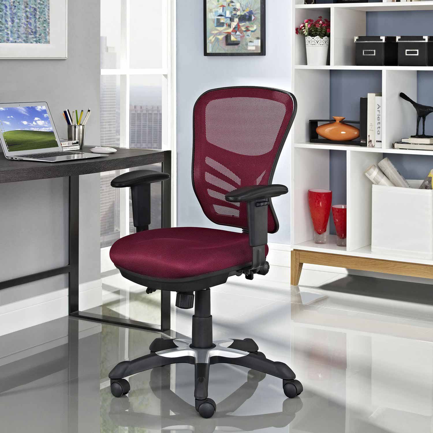 Modway Articulate Mesh Office Chair - Red