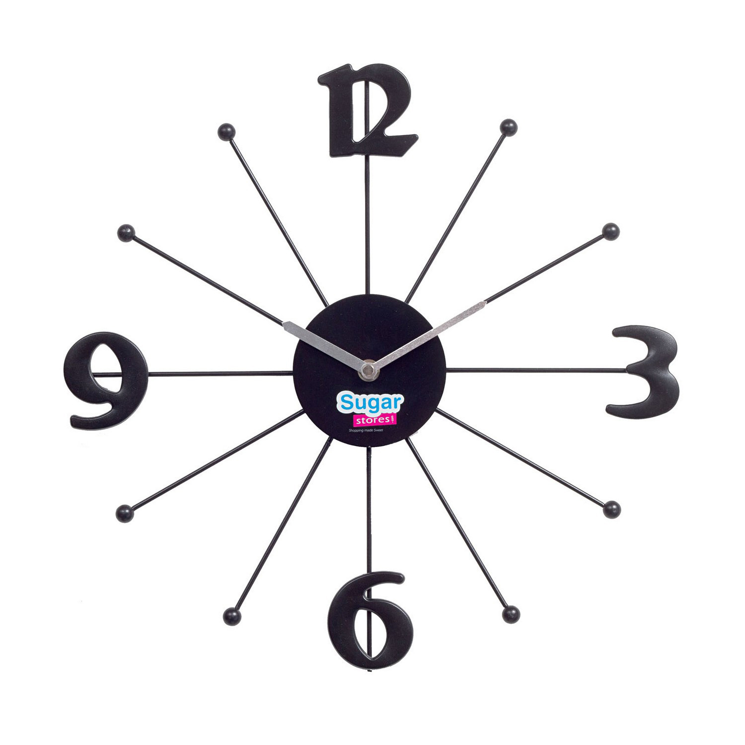 Modway Shopping Wall Clock - Black