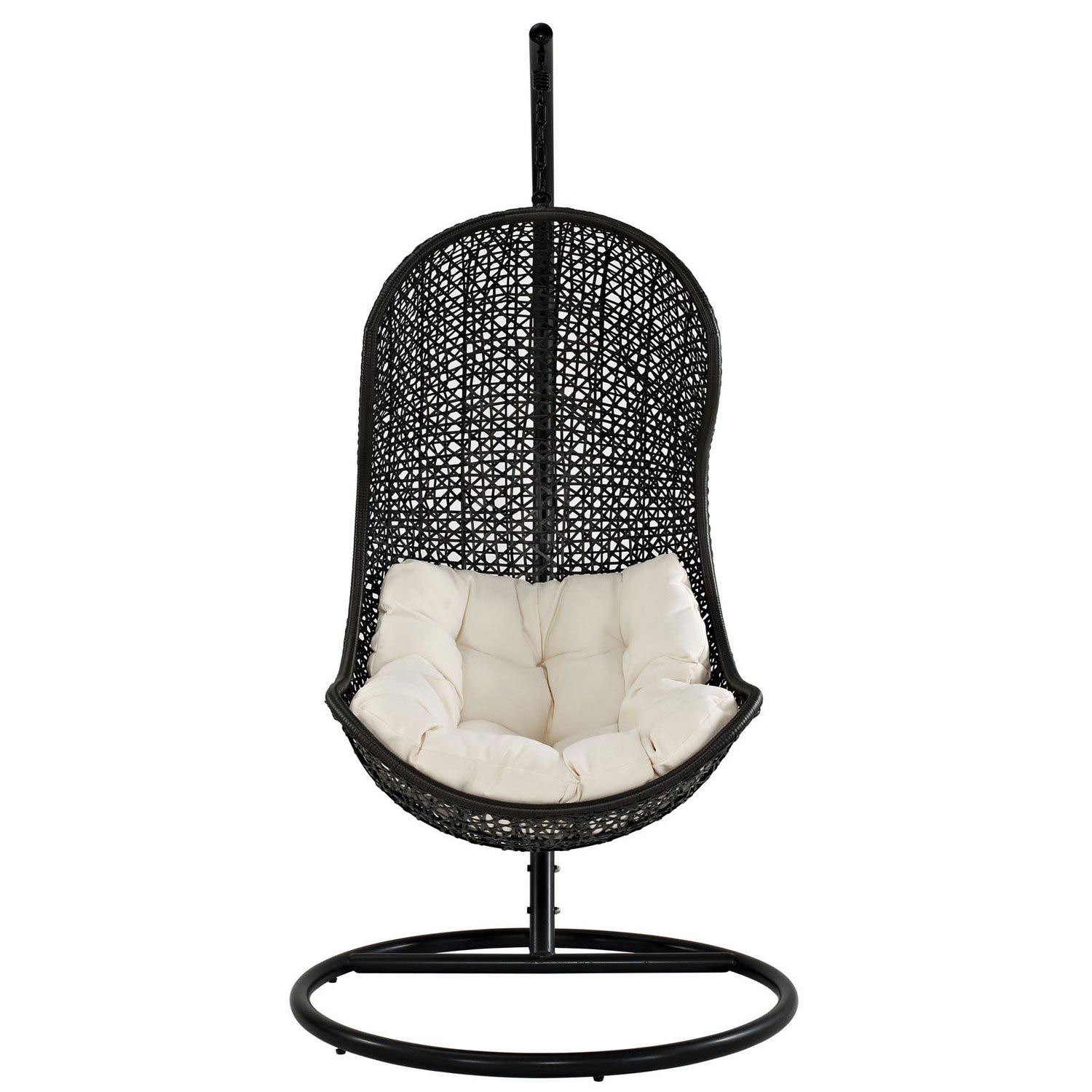 Modway Parlay Swing Outdoor Patio Lounge Chair - Espresso/White