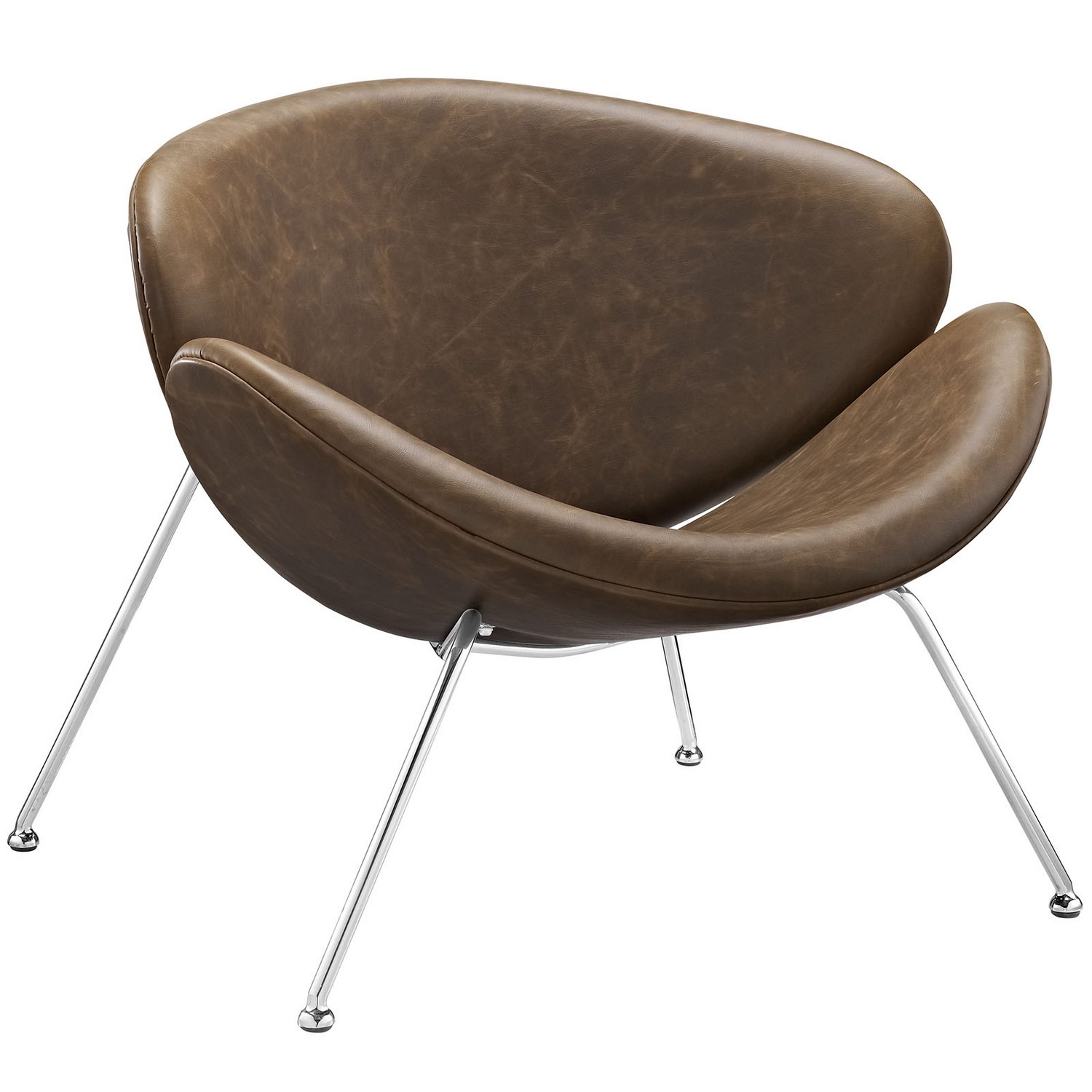 Modway Nutshell Lounge Chair - Brown