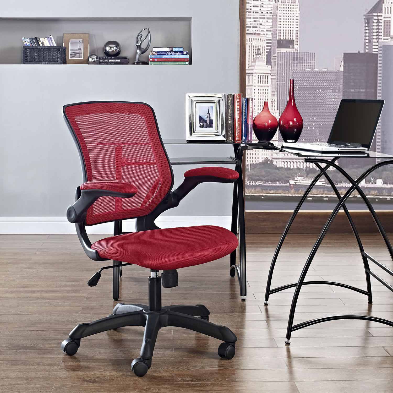 Modway Veer Mesh Office Chair - Red